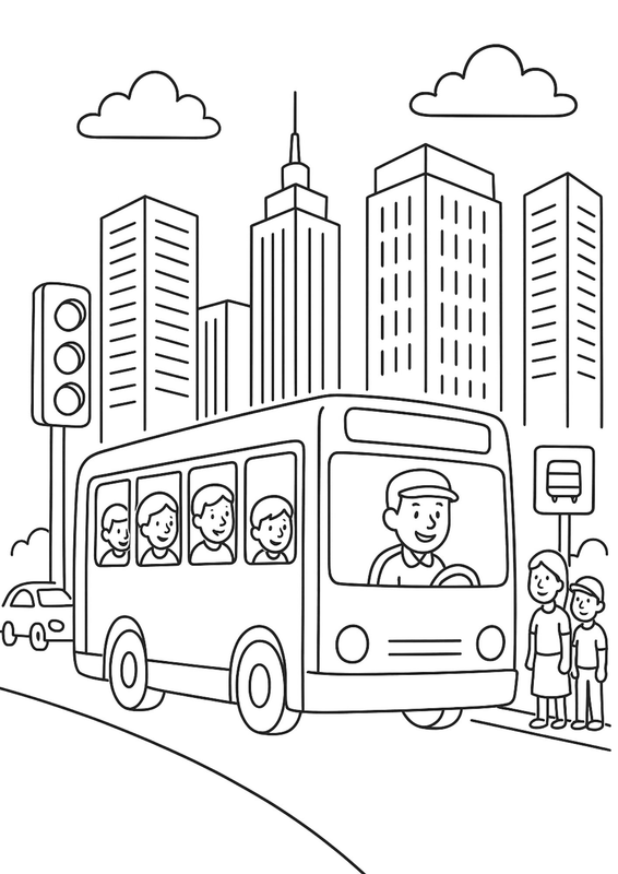 Highlight image for Color Book - City Bus Adventure