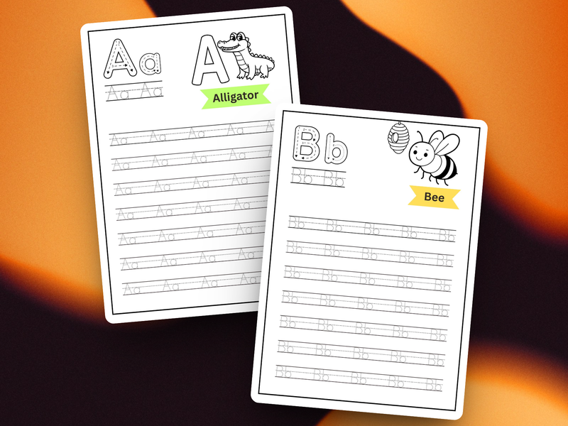 Highlight image for Alphabet Tracing & Animal Workbook