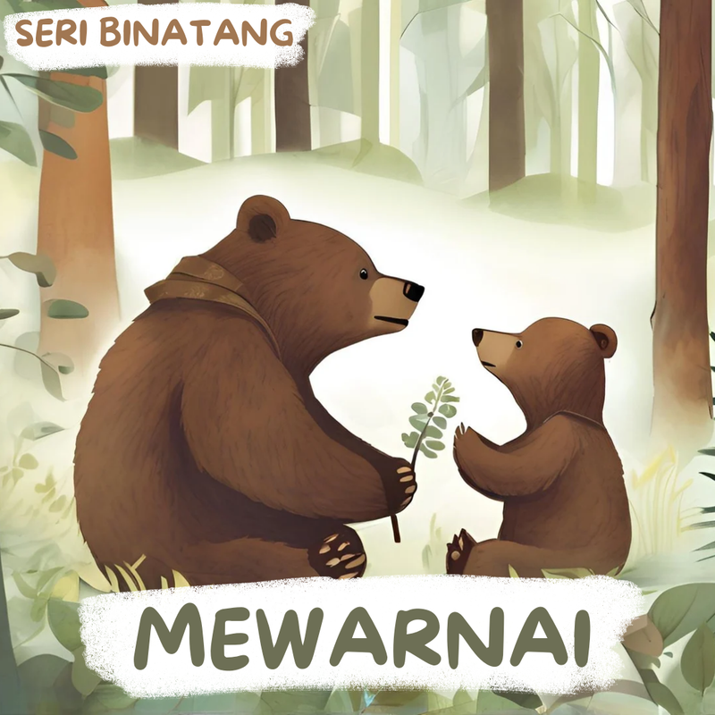 Highlight image for [FREE] Buku Mewarnai Beruang