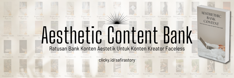 Highlight image 1 for Bank Konten Aestetik untuk Faceless Content Creator
