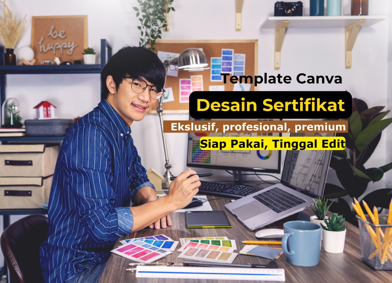 5 Template Desain Sertifikat Landscape - [Canva] 1  : Profesional & Premium