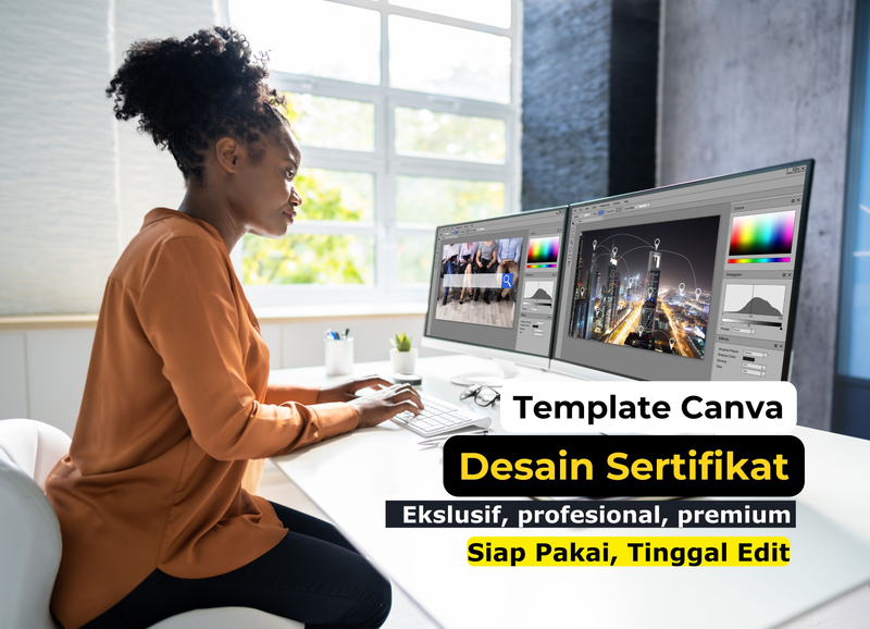 Highlight image 1 for 5 Template Desain Sertifikat Landscape - [Canva] 2 : Profesional & Premium