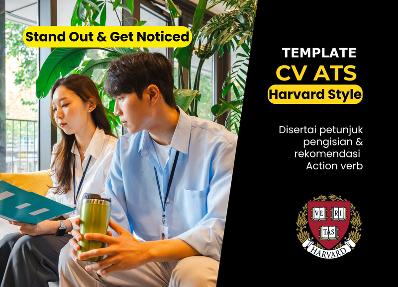 Highlight image 1 for Template CV ATS Harvard Style - Tampil Elegan, Lolos Screening, Dilirik HR