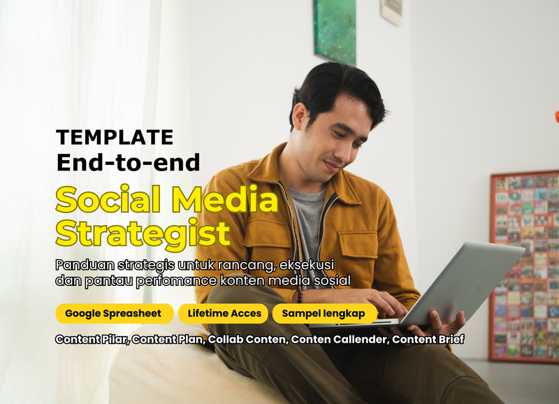 Highlight image 1 for Social Media Strategy Planner Lengkap - Atur Konten, Pantau Progres dalam Satu Template!