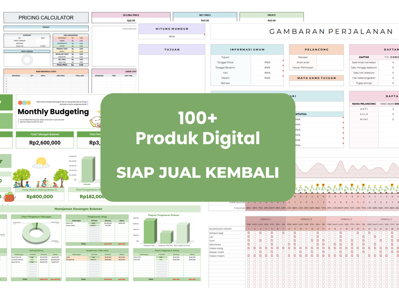 Highlight image for 100+ Template Produk Digital Siap Pakai - BISA DIJUAL KEMBALI