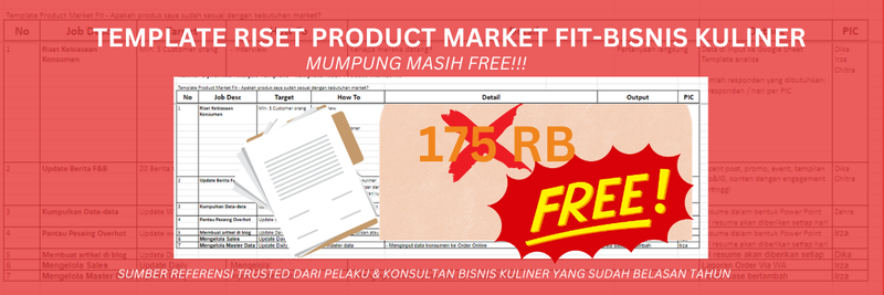 Highlight image for TEMPLATE RISET PRODUCT MARKET FIT - BISNIS KULINER