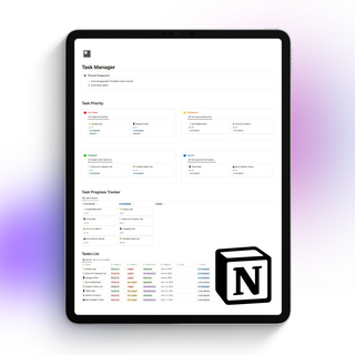 image for Notion Template - Task Manager button