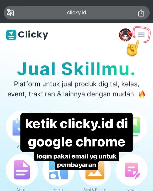 Image 0 for CARA AKSES. SEBELUMNYA, SILAHKAN UNTUK SELESAIKAN PEMESANANNYA RP 0 DAN TIDAK DIKENAI BIAYA