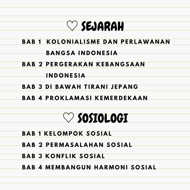Highlight image for Catatan materi lengkap kelas 11 IPA&IPS 
