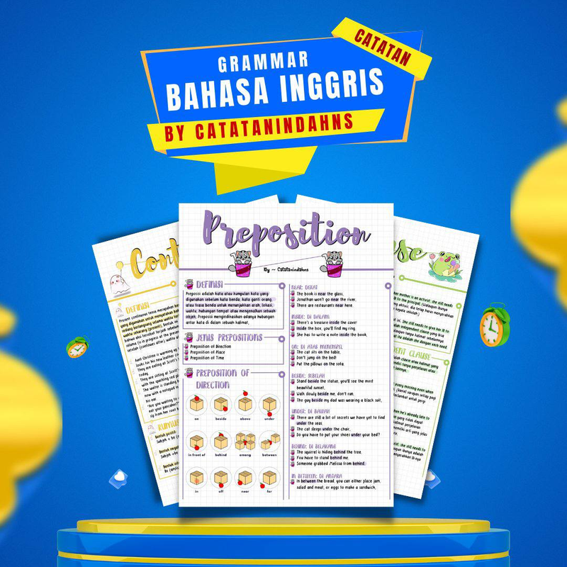 Highlight image 1 for (sedang proses update) Catatan Bahasa Ingggris dari 0 - Grammar
