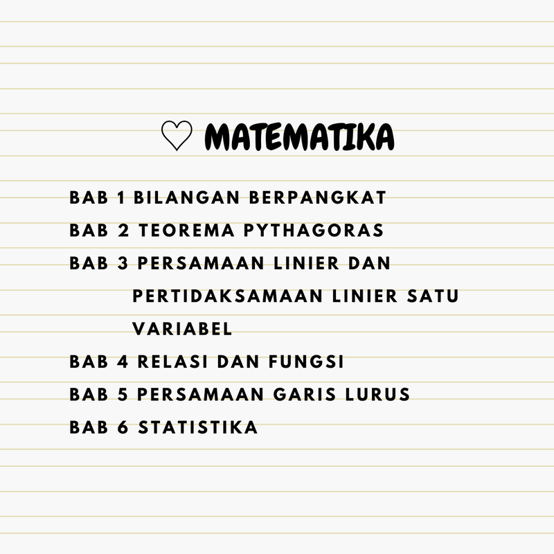Highlight image for CATATAN MATERI LENGKAP KELAS 8