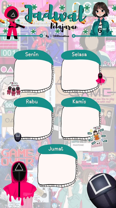 Highlight image for 20 Tema Template Jadwal Pelajaran by Catatanindahns