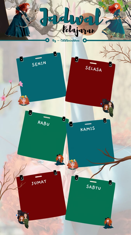 Highlight image for 20 Tema Template Jadwal Pelajaran by Catatanindahns