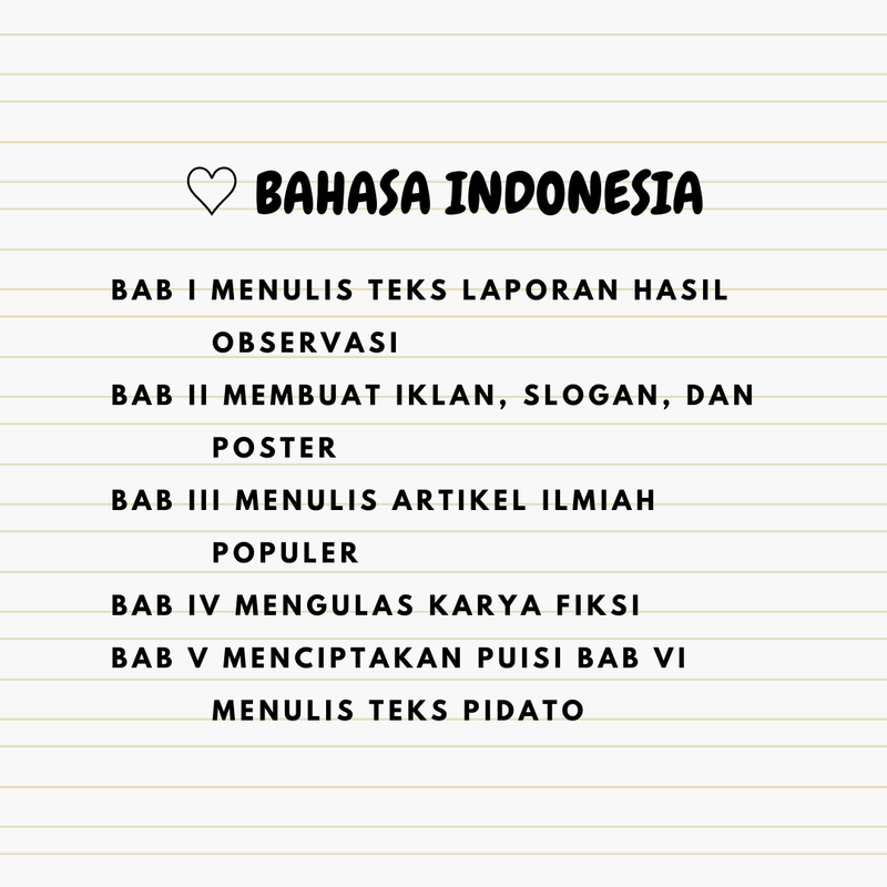 Highlight image for CATATAN MATERI LENGKAP KELAS 8