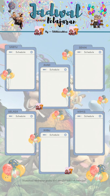 Highlight image for 20 Tema Template Jadwal Pelajaran by Catatanindahns
