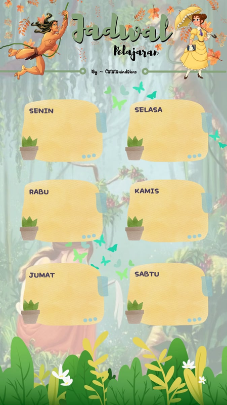 Highlight image for 20 Tema Template Jadwal Pelajaran by Catatanindahns