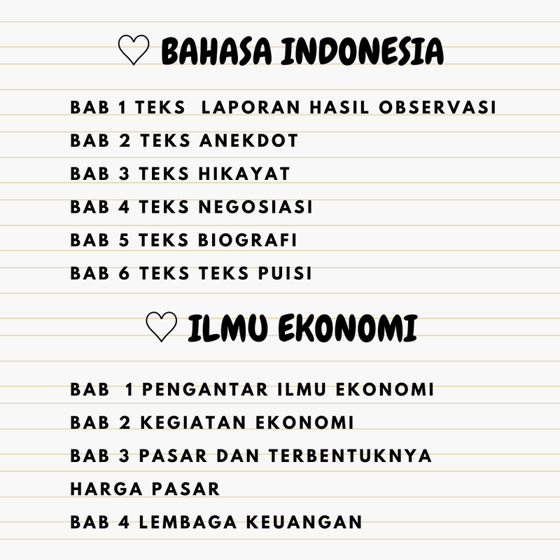 Highlight image for CATATAN MATERI LENGKAP KELAS 10