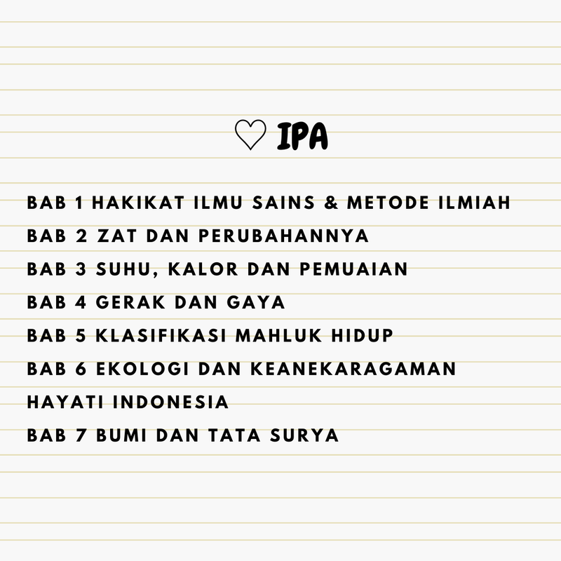 Highlight image for CATATAN MATERI LENGKAP KELAS 7