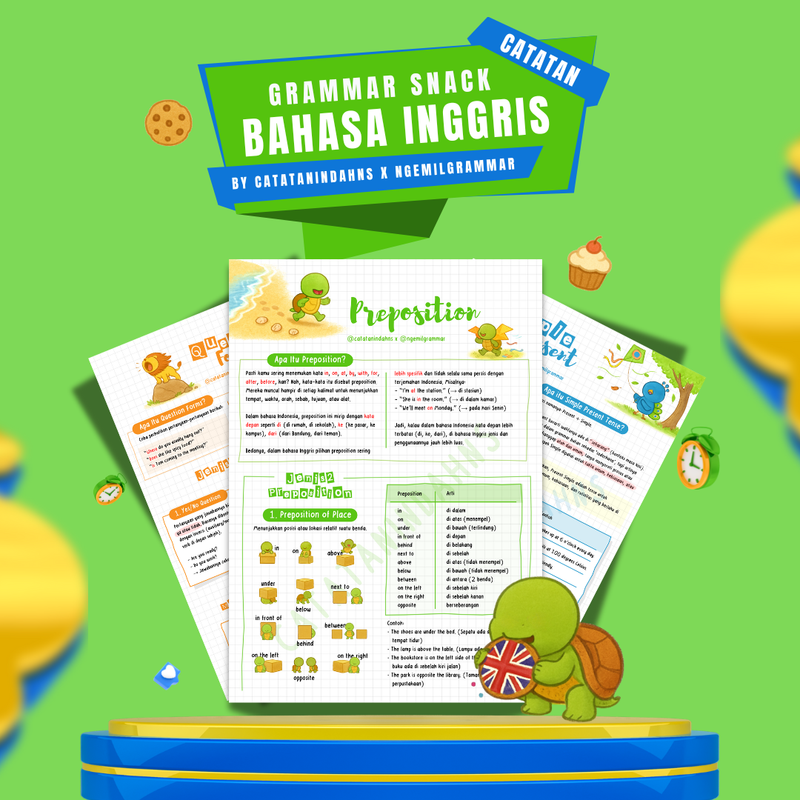 Highlight image for Catatan Bahasa Ingggris dari 0 - Grammar Snack (HARGA SPESIAL LAUNCHING)