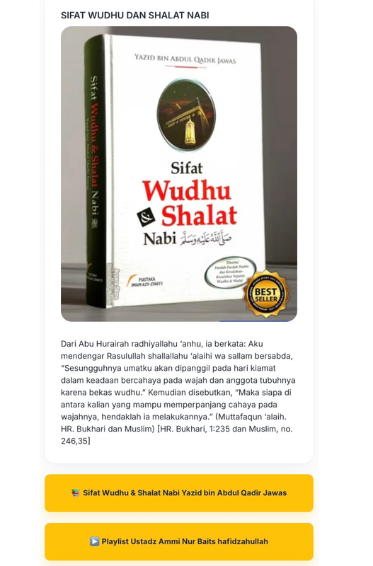 Highlight image for PERBAIKI IBADAHMU SESUAI AL-QURAN DAN SUNNAH (BERMANHAJ SALAF)
