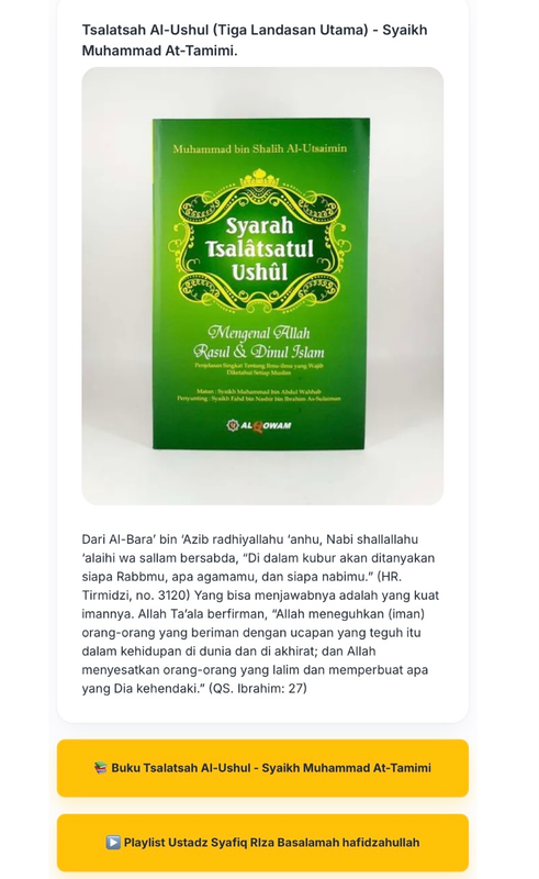 Highlight image for PERBAIKI IBADAHMU SESUAI AL-QURAN DAN SUNNAH (BERMANHAJ SALAF)