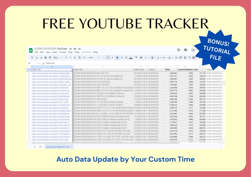 Highlight image 1 for [FREE] YouTube Tracker - BONUS Tutorial File