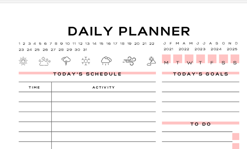 Highlight image for Business Planner Bundle Size A4 Printable