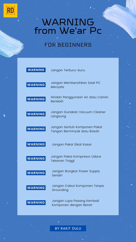 Highlight image for how to clean we'ar pc for beginner bahasa indonesia