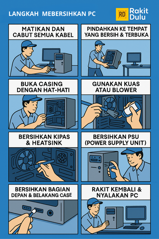 Highlight image for LANGKAH MEMBERSIHKAN PC