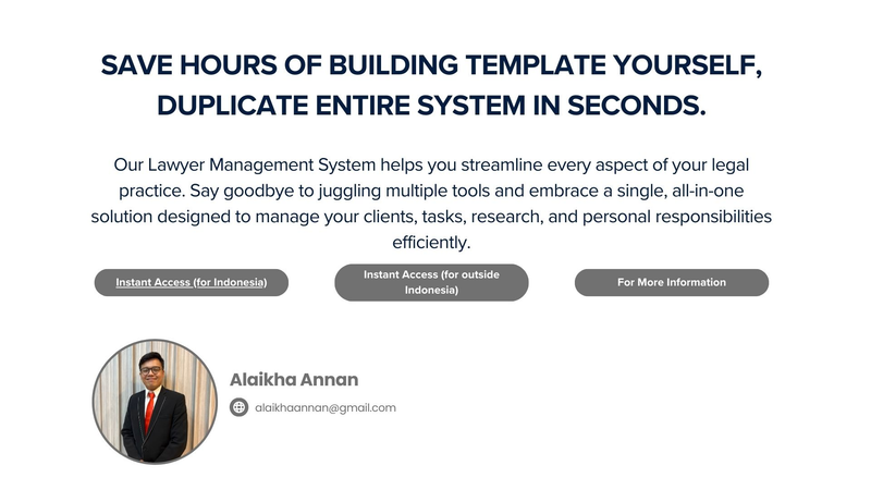 Highlight image for Notion Template - Lawyers Management Tools