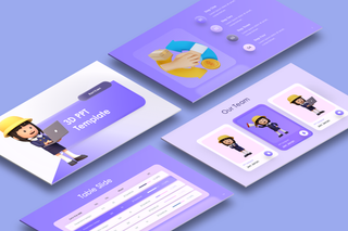 image for 3D PPT TEMPLATE button