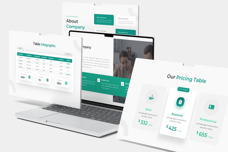 Highlight image for FULL PPT TEMPLATE COMPANY PROFILE