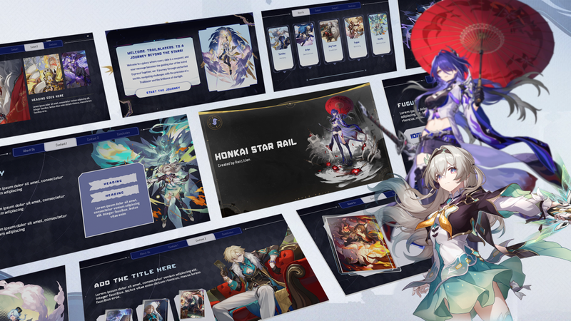 Highlight image 1 for HONKAI STAR RAIL PPT TEMPLATE