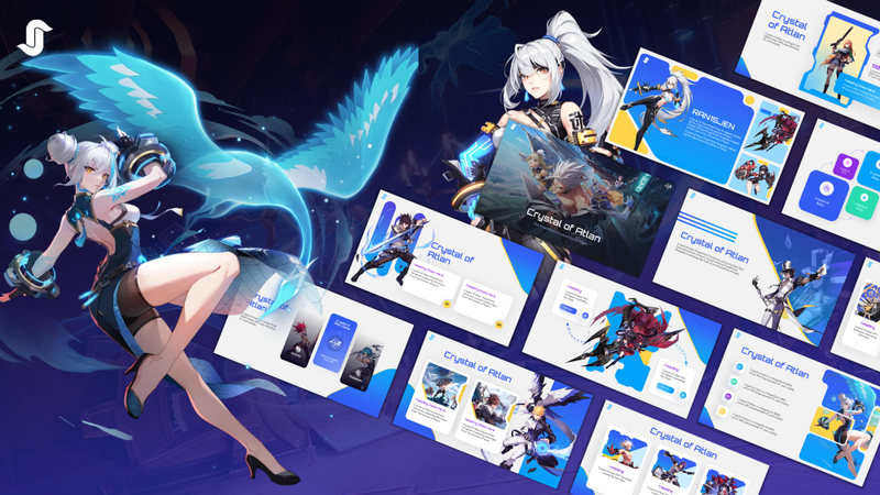 Highlight image for Crystal of Atlan PPT Template