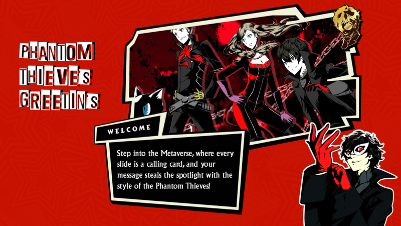 Highlight image for Persona 5 Full PPT Template