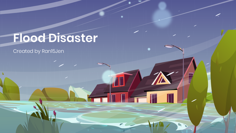 Highlight image for Flood Disaster / Banjir PPT Template