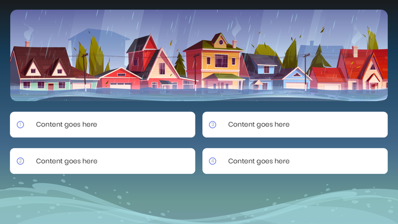 Highlight image for Flood Disaster / Banjir PPT Template