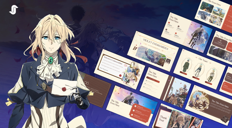 Highlight image for Violet Evergarden Aesthetic PPT Template