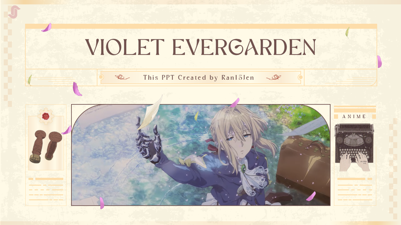 Highlight image for Violet Evergarden Aesthetic PPT Template