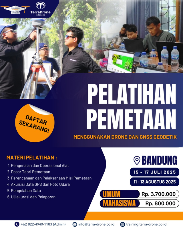 Highlight image for Pelatihan Drone untuk Pemetaan (3 Hari Teori & Praktik Offline)