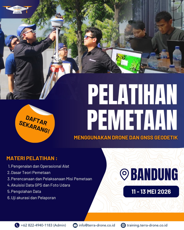 Highlight image for Pelatihan Drone untuk Pemetaan (3 Hari Teori & Praktik Offline)