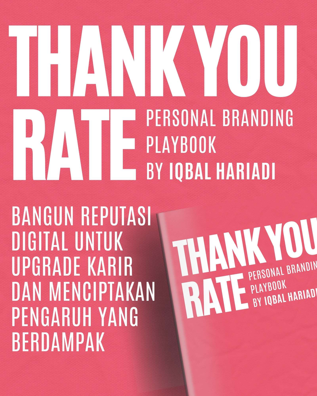 Highlight image 1 for Thank You Rate - Personal Branding Playbook for Career (Ebook + Template + Bonus Video)