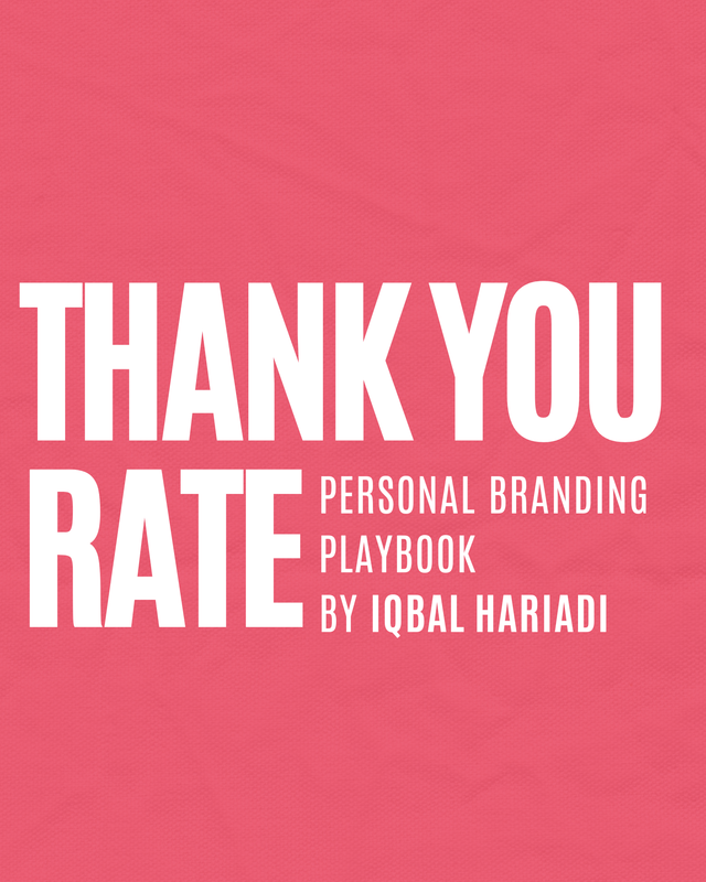 Highlight image for Ebook Thank You Rate - Personal Branding Playbook for Career (Bonus Video + Template)