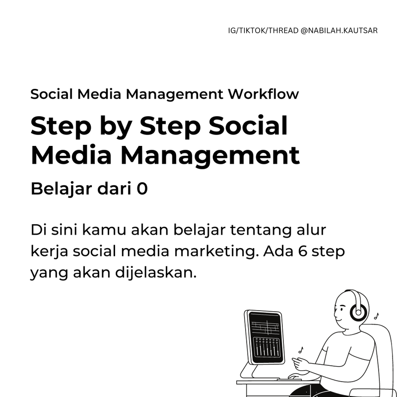 Highlight image for [VIDEO & MODUL, Bonus Templete] Step by Step Social Media Management 