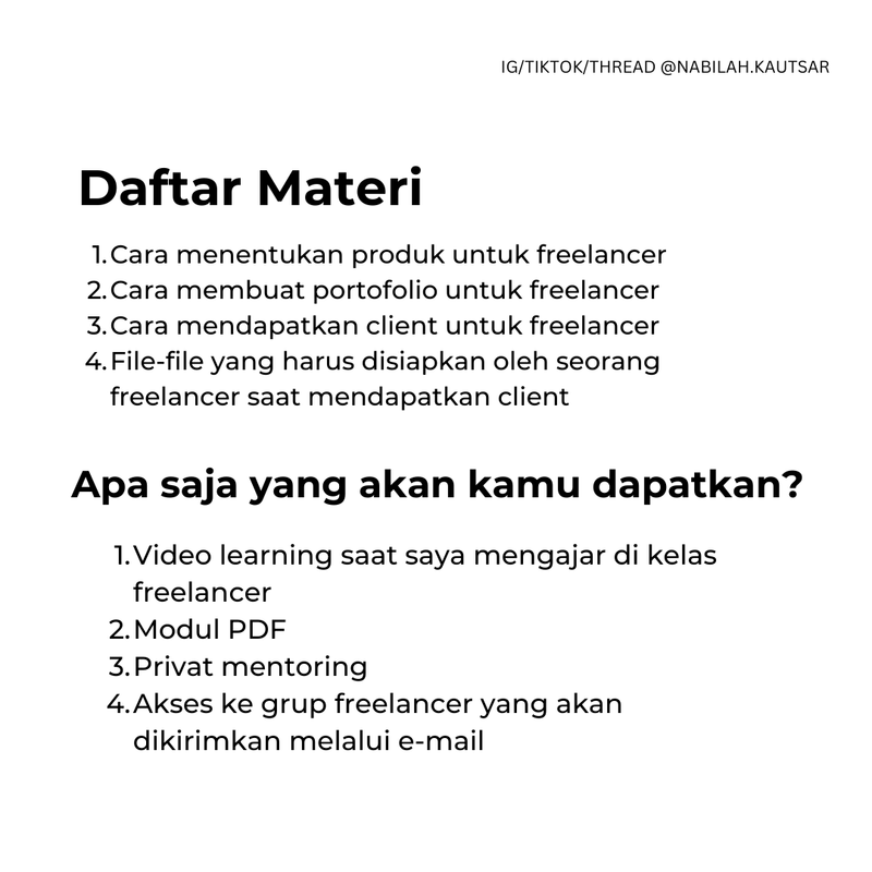 Highlight image for Step by Step Jadi Freelancer Pemula (Video, Modul PDF & Privat Mentoring)