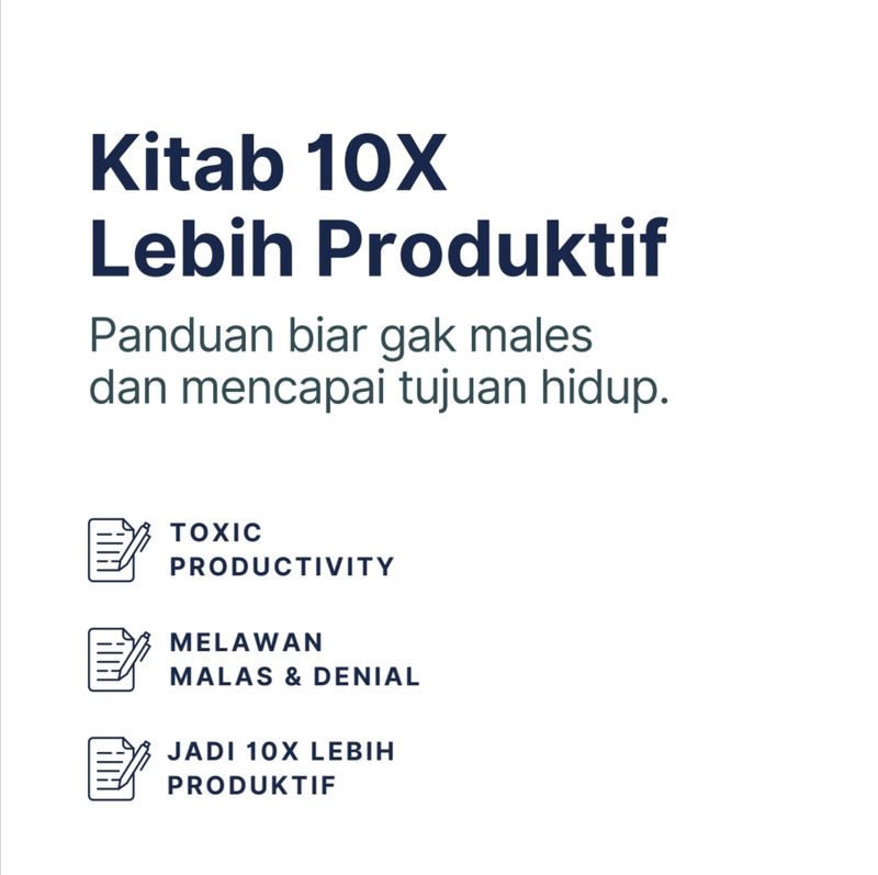 Highlight image for Kitab 10x Lebih Produktif
