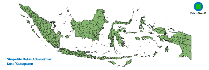 Highlight image for [FREE SHAPEFILE] Batas Administrasi Kota/Kabupaten Terbaru