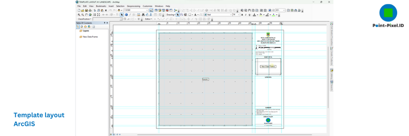 Highlight image for [LIMITED] Template Layout Peta Landscape ArcGIS