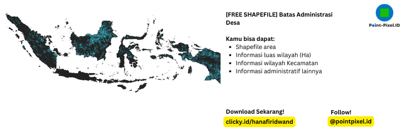 Highlight image for [FREE SHAPEFILE] Batas Administrasi Desa Terbaru