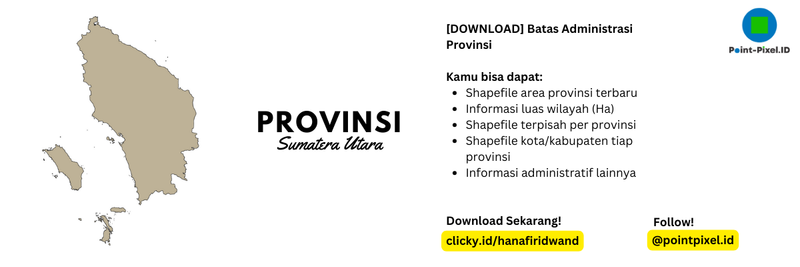 Highlight image for Shapefile Provinsi Seluruh Indonesia Terbaru - Provinsi Sumatera Utara